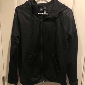 Black adidas zip up